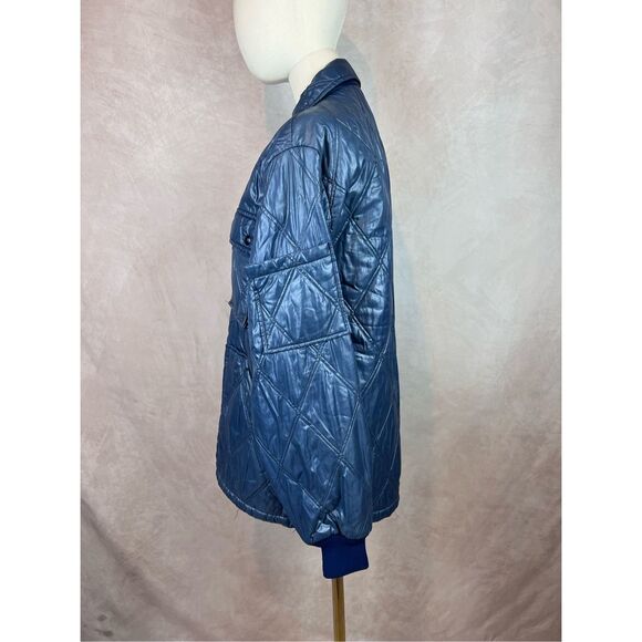Vintage 70s 80s Goodyear Racing Quilted Workwear Jacket Medium Large NASCAR - Picture 5 of 10